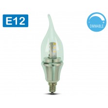 led candelabra bulb daylight Dimmable 6-Pack OmaiLighting E12 6w LED bulb